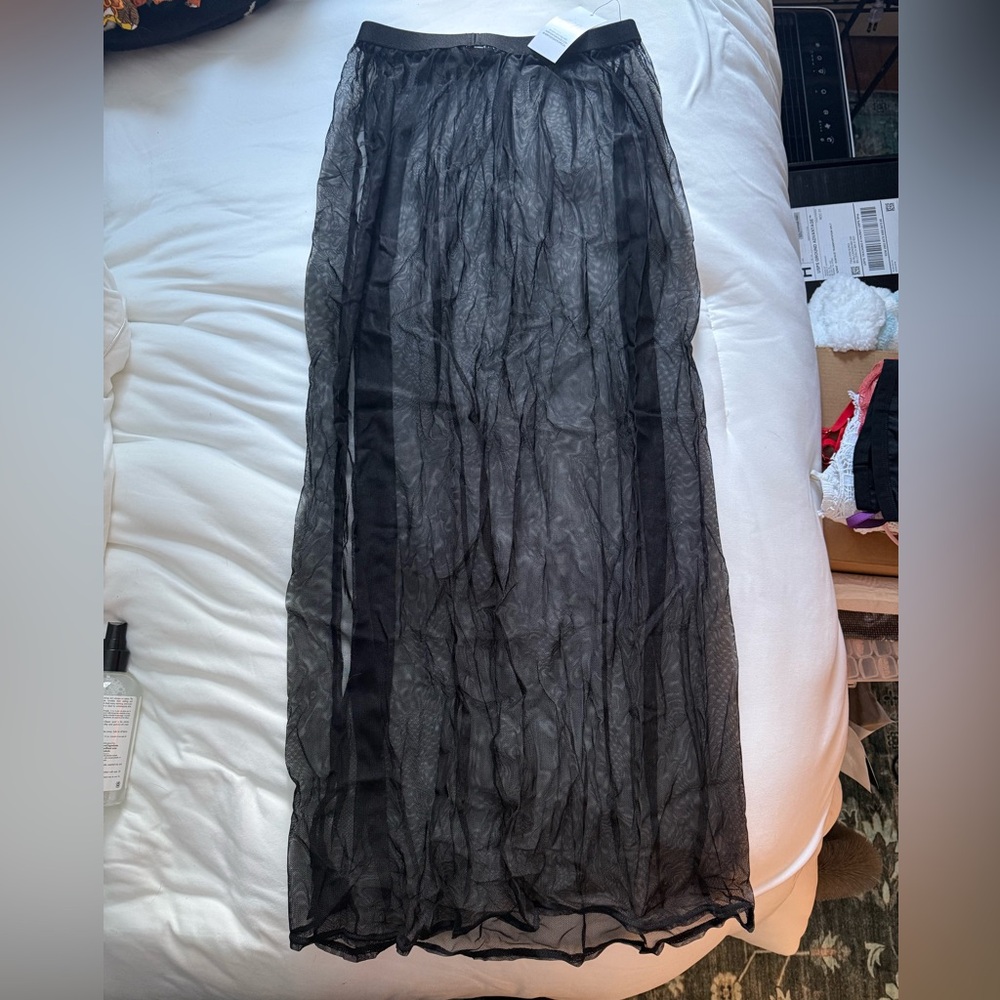 (LAST DAY 2/20) Her Pony Black Sheer Skirt